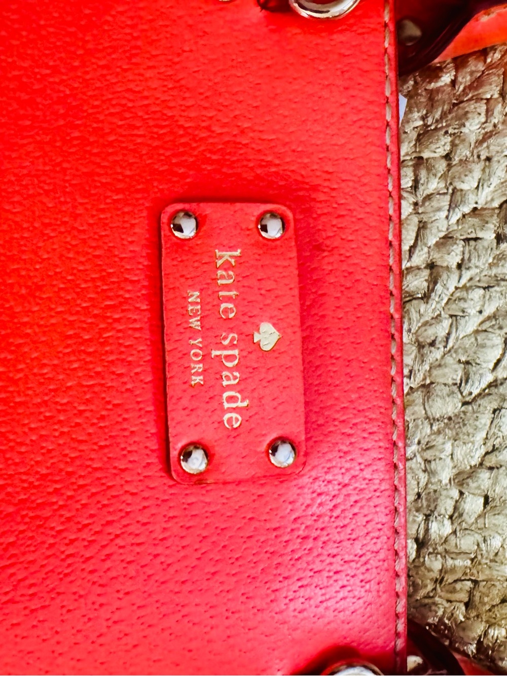 kate spade Red Leather Satchel SEE CALLOUTS - Picture 5 of 8